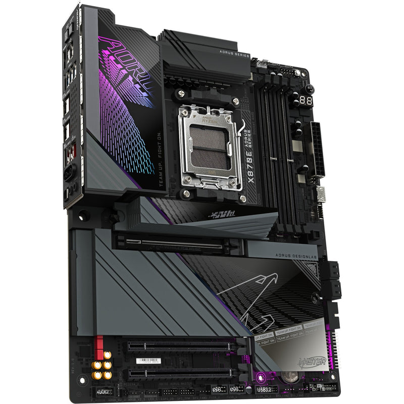 Load image into Gallery viewer, Gigabyte x870e aorus master socket am5 moederbord (zwart, raid, 5 gb-lan, wi-fi 7, bt, sound, atx)