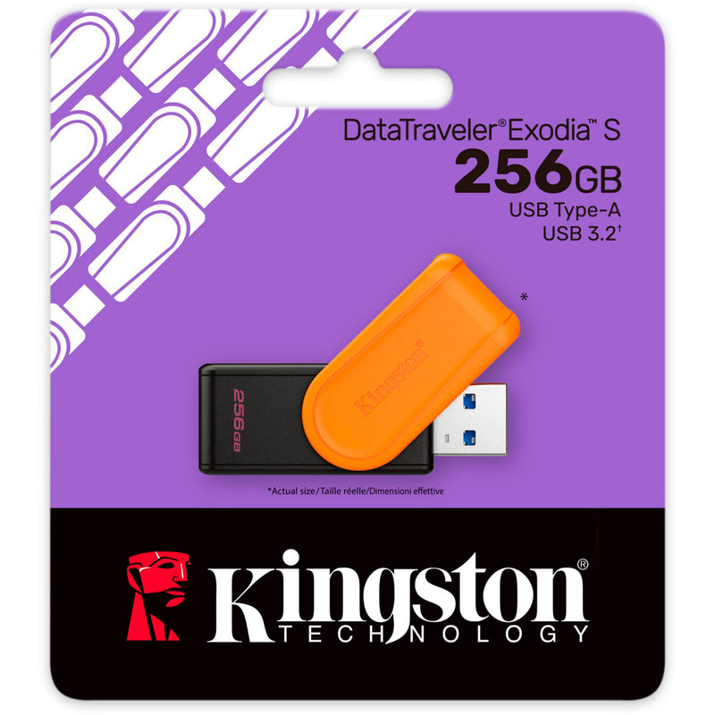 Load image into Gallery viewer, Kingston datatraveler exodia s 256 gb usb-stick (zwart oranje, dtxs 256gb)