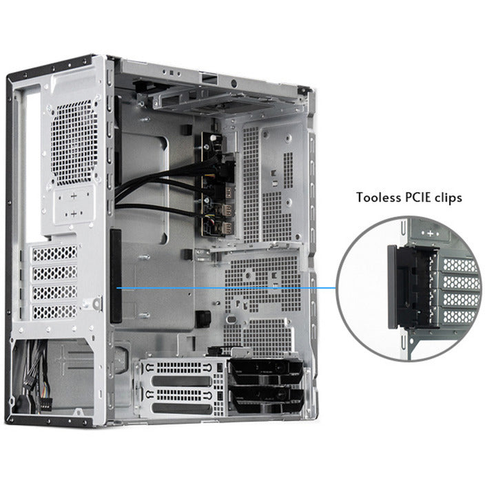 Laden Sie das Bild in Galerie -Viewer, Chieftec uni bs-20b-op mini tower behuizing (zwart | 3x usb-a | 1x usb-c)