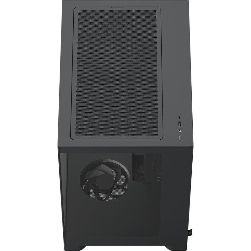 Cargue la imagen en el visor de la galería, Fractal design pop 2 vision midi tower behuizing (zwart | 1x usb-a | 1x usb-c | tempered glass)