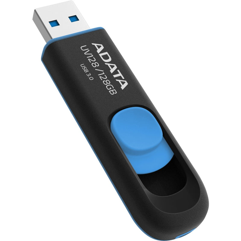 Load image into Gallery viewer, Adata dash drive uv128 64 gb usb-stick (zwart blauw, usb 3.0)
