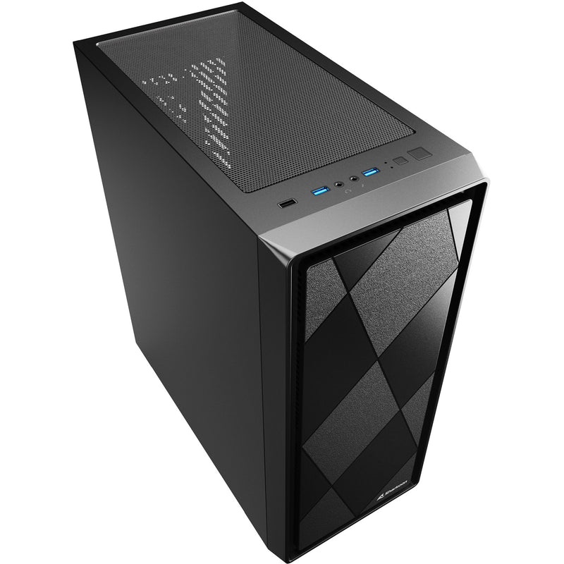 Load image into Gallery viewer, Sharkoon vs8 black midi tower behuizing (zwart | 3x usb-a)