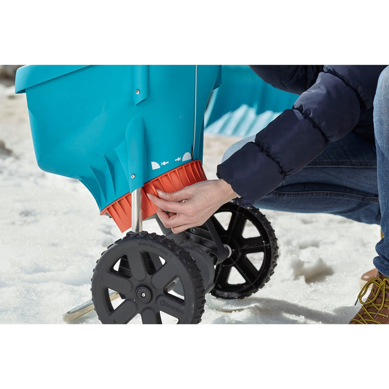 Load image into Gallery viewer, Gardena strooiwagen xl strooiapparatuur (turquoise zwart, 436-20)