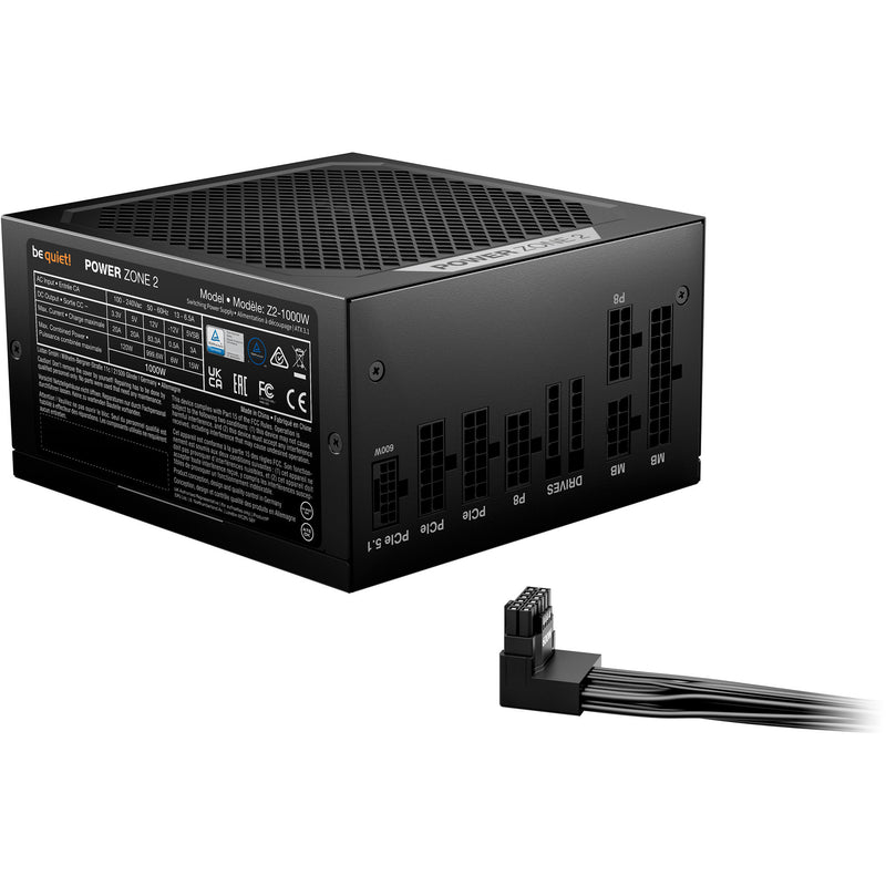 Load image into Gallery viewer, Be quiet! power zone 2 modulaire 1000 watt voeding (zwart, 1x 12v-2x6, 3x pcie)