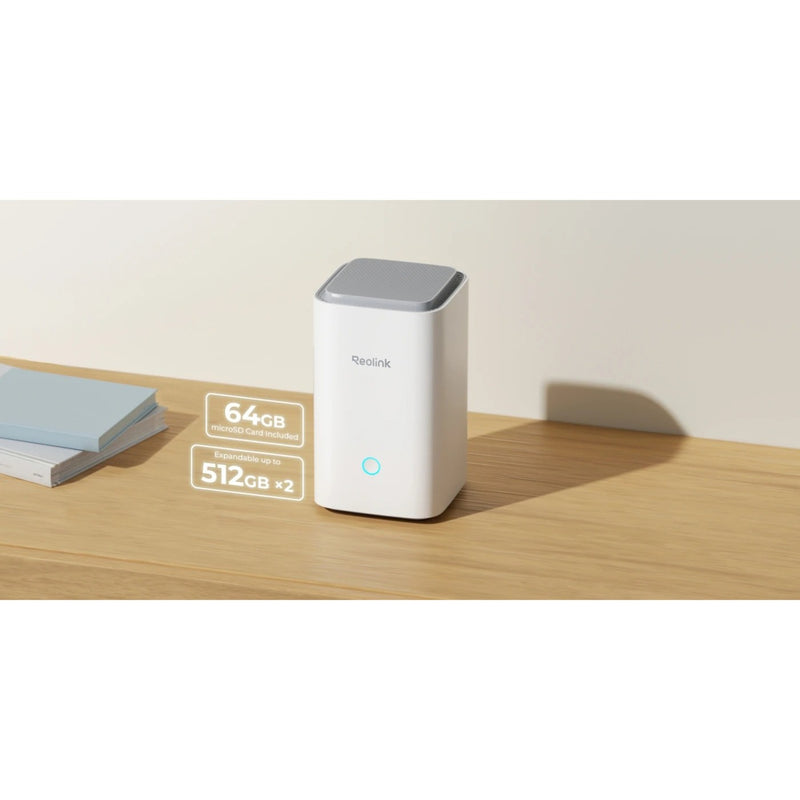 Cargue la imagen en el visor de la galería, Reolink hub 1 met 2x argus series b310 beveiligingscamera (wit, 3 mp | wlan | kleurennachtzicht)