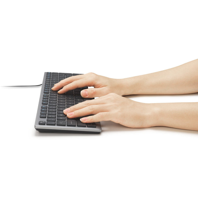 Afbeelding laden in galerijviewer, Kensington kb515 eq usb-c usb-a wired keyboard (grijs, us-international lay-out (qwerty), scissor switches, 100%)
