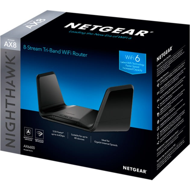 Load image into Gallery viewer, Netgear nighthawk tri-band ax8 8-stream ax6600 wifi 6 router (zwart)