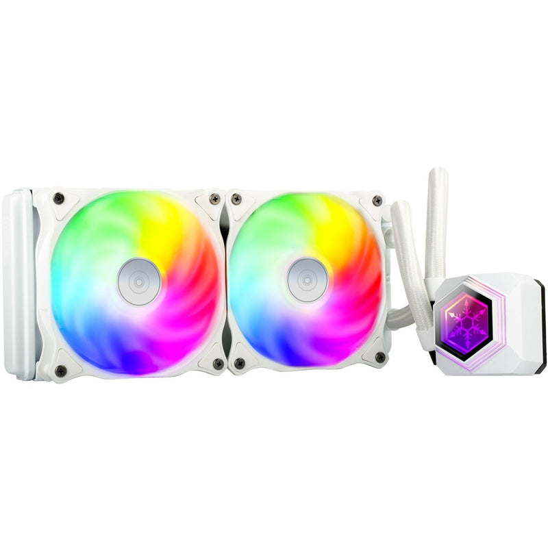 Load image into Gallery viewer, Silverstone sst-pf240w-argb-v2 waterkoeling (wit, incl. rgb controller)