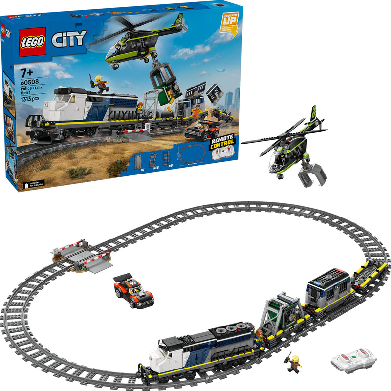 Afbeelding laden in galerijviewer, Lego ® city overval op politietrein - speelgoedtreinset - 60508