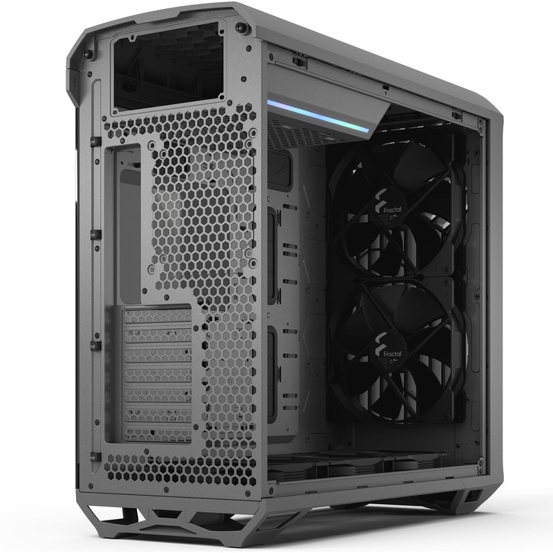 Load image into Gallery viewer, Fractal design torrent gray tg light tint midi tower behuizing (grijs | 2x usb-a | 1x usb-c | tempered glass)