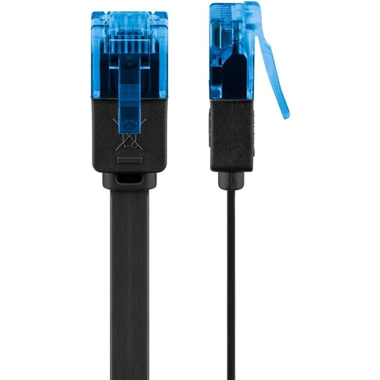 Load image into Gallery viewer, Goobay cat 6a u utp platte kabel (zwart, 20 meter)