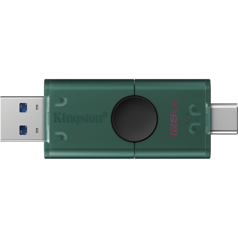Load image into Gallery viewer, Kingston datatraveler duo 128 gb usb-stick (groen zwart, dtdeg2 128gb)