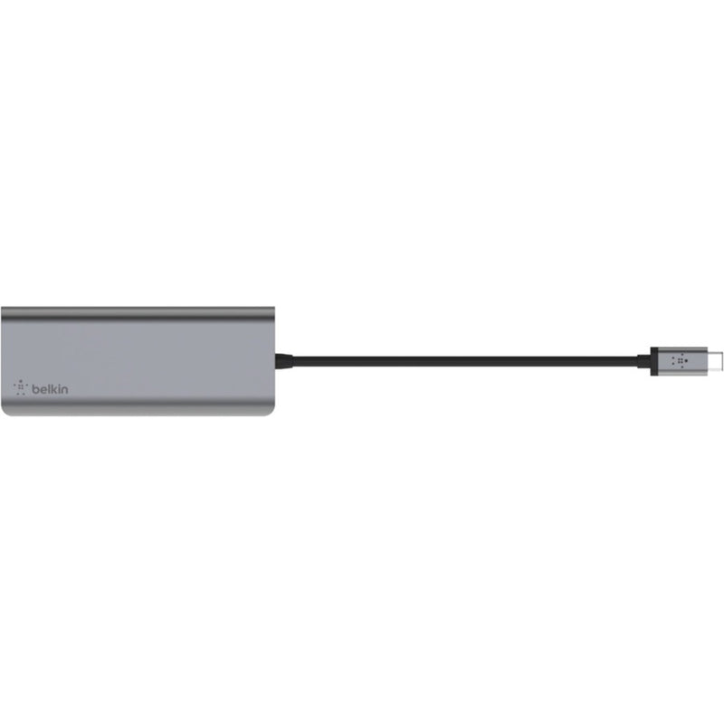 Load image into Gallery viewer, Belkin connect meerpoorts 6-in-1 usb-c hub dockingstation (zilver)