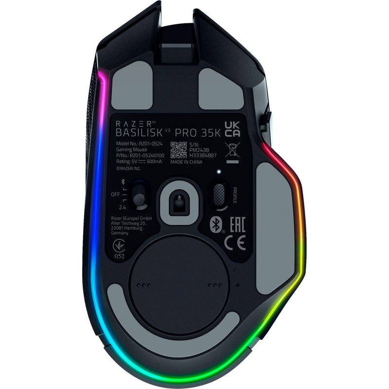 Afbeelding laden in galerijviewer, Razer basilisk v3 pro 35k gaming muis (zwart, usb bluetooth hyperspeed wireless, 35000 dpi, chroma rgb)