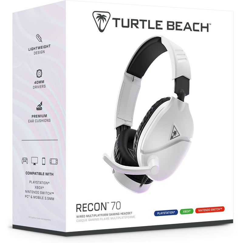 Load image into Gallery viewer, Turtle beach ear force recon 70p white (2024) over-ear gaming headset (wit, ps4, ps5, xbox series x|s, xbox one, switch, pc, mobile)