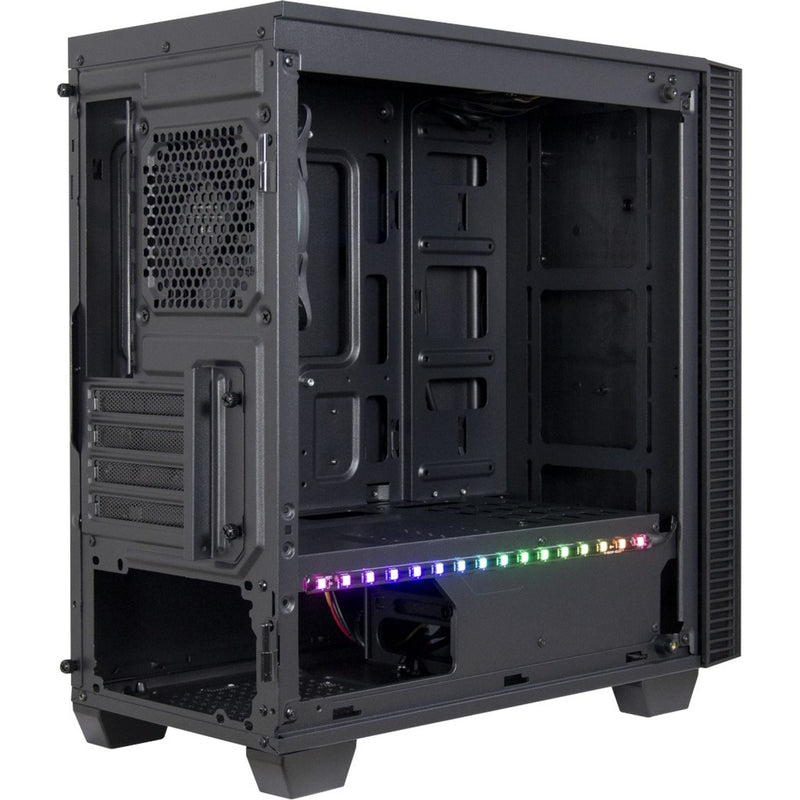Load image into Gallery viewer, Inter-tech x-608 infinity micro midi tower behuizing (zwart | 1x usb-a | 1x usb-c | rgb | window)
