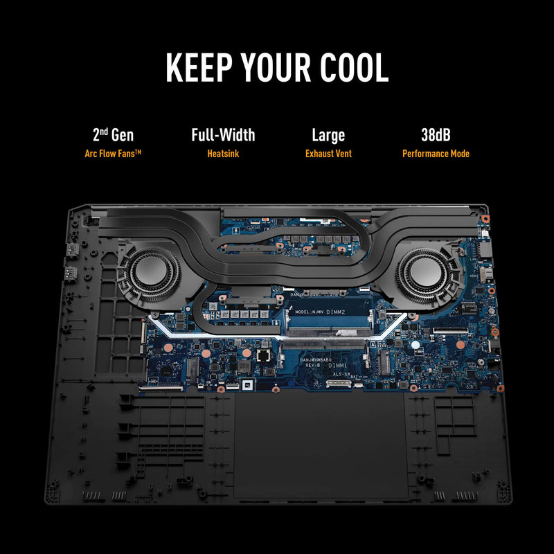 ギャラリービューアに画像をロードする, Asus tuf gaming a18 fa808up-s8011w 18 gaming laptop (zwart grijs | r7 260 | rtx 5070 | 16 gb | 1 tb ssd)