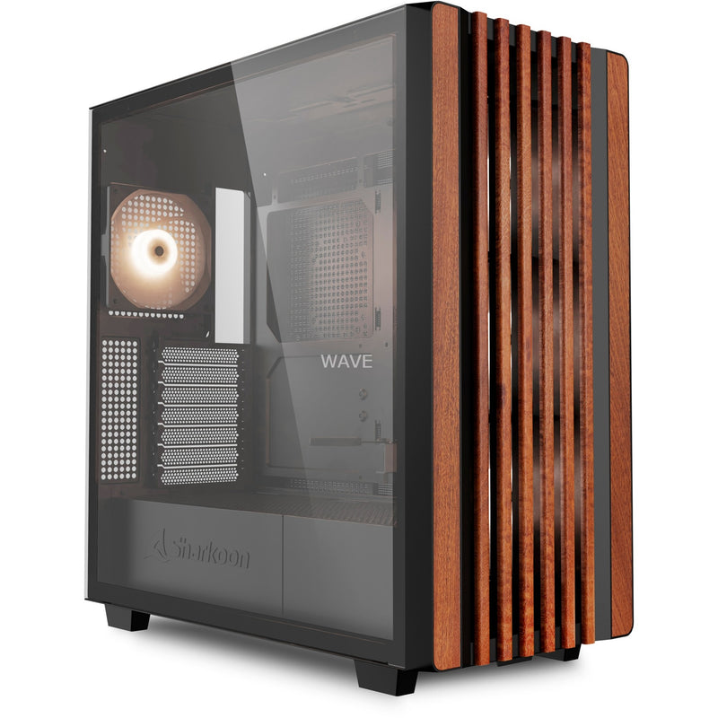 Load image into Gallery viewer, Sharkoon rebel c70g rgb midi tower behuizing (zwart | 2x usb-a | 1x usb-c | rgb | tempered glass)