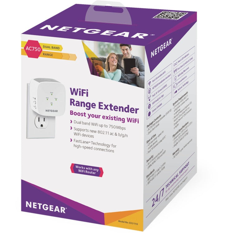 Load image into Gallery viewer, Netgear EX3110 – AC750 WiFi Range Extender