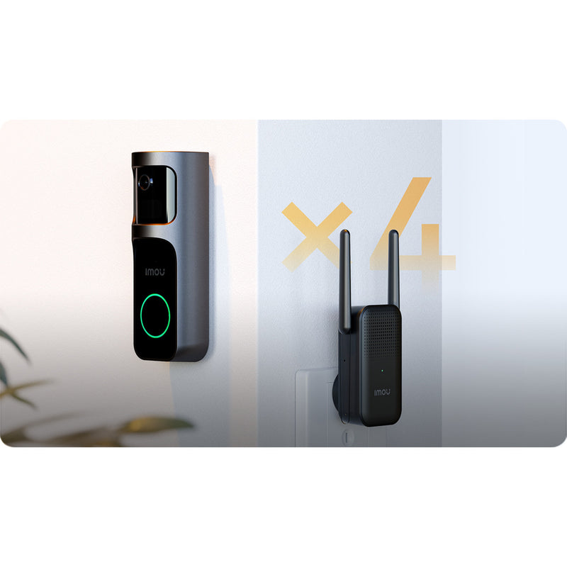 Laden Sie das Bild in Galerie -Viewer, Imou doorbell 2s kit (zwart, 2k, volledig draadloos)
