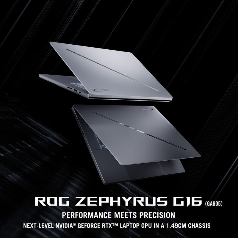 Chargez l'image dans la visionneuse de la galerie, Asus rog zephyrus g16 ga605km-qr010w 16 copilot+ gaming laptop (grijs | ryzen ai 7 350 | rtx 5060 | 32 gb | 1 tb ssd | oled)