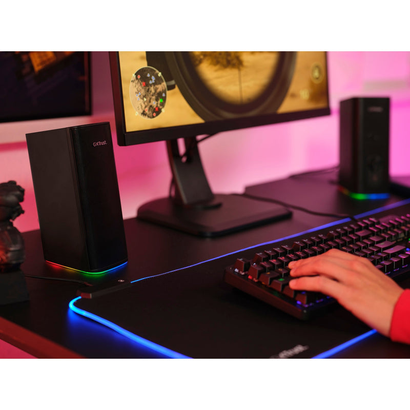 Load image into Gallery viewer, Trust gxt 612 cetic pc-luidspreker (zwart, bluetooth, rgb)