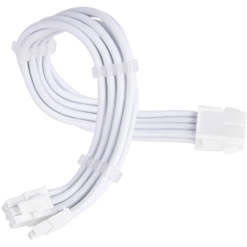 Afbeelding laden in galerijviewer, Silverstone sst-pp07e-pci8w-v2, pcie 8pin (6+2) verlengkabel (wit, 30 centimeter)