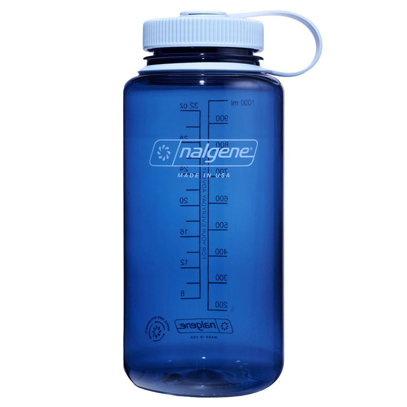 Load image into Gallery viewer, Nalgene wide mouth sustain water bottle, 1 liter drinkfles (indigo)