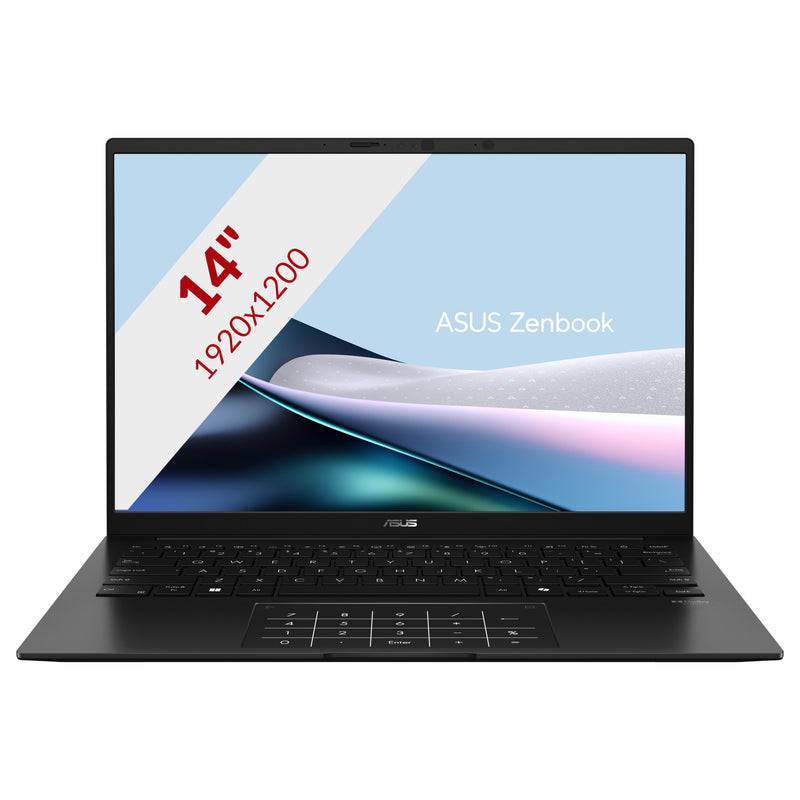 Laden Sie das Bild in Galerie -Viewer, Asus zenbook 14 um3406ga-qd031w 14 copilot+ laptop (zwart | ryzen ai 7 445 | radeon 840m | 32 gb | 1 tb ssd)