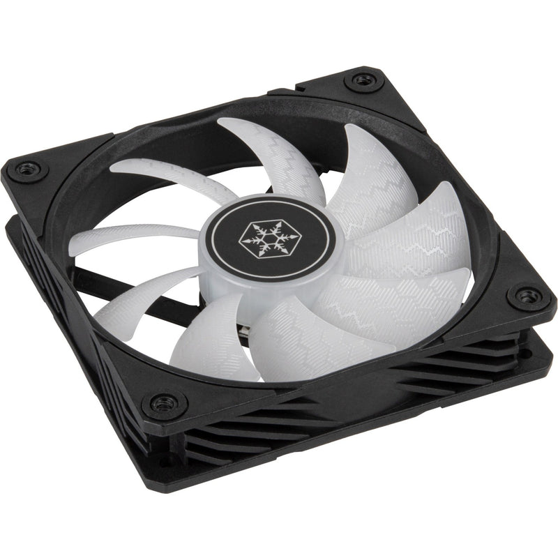 Load image into Gallery viewer, Silverstone shark force 120 argb case fan (zwart, 120 x 120 x 25 mm, pwm)