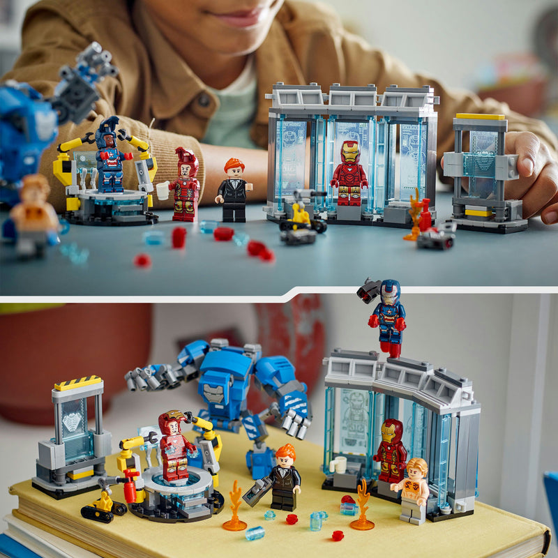 Load image into Gallery viewer, Lego marvel 76315 iron mans laboratorium harnasruimte