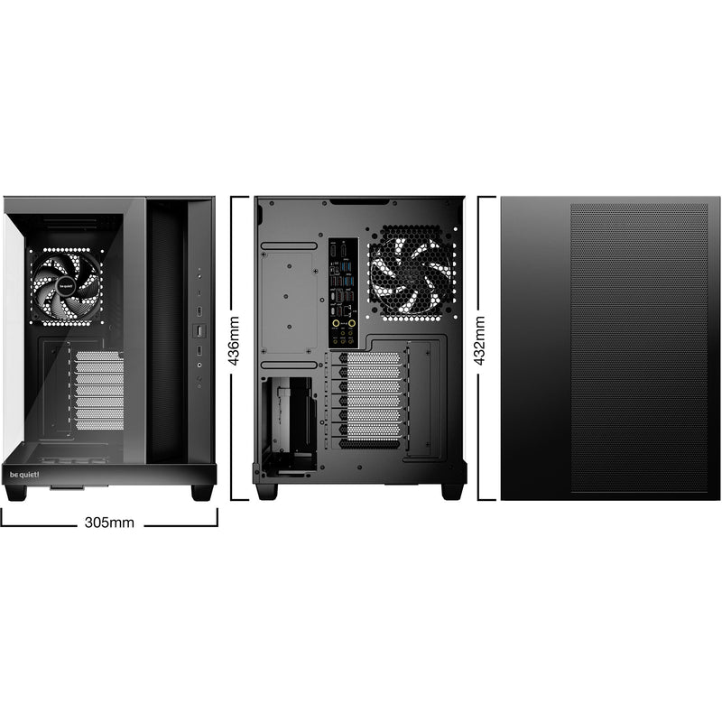Load image into Gallery viewer, Be quiet! light base 500 midi tower behuizing (zwart | 2x usb-a | 1x usb-c | rgb | window)