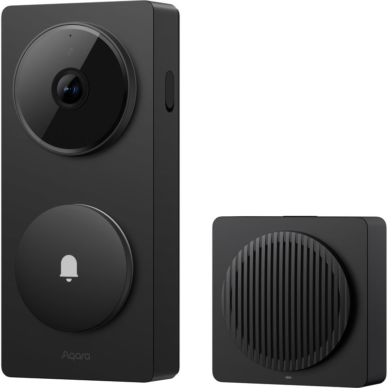 Cargue la imagen en el visor de la galería, Aqara slimme video deurbel g410 select (zwart, wifi, bluetooth, zigbee, matter)