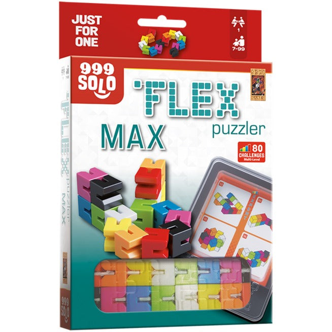 Load image into Gallery viewer, 999games 999 games flex puzzler max denkspel (nederlands, 1 speler, vanaf 7 jaar, 80 opdrachten)