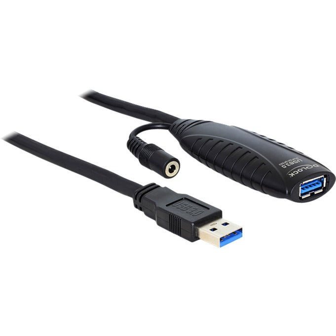 Load image into Gallery viewer, Delock usb 3.0 actieve verlengkabel (zwart, 10 meter)