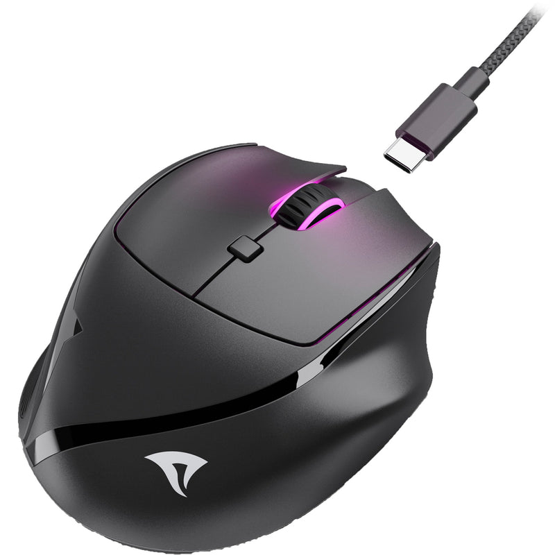 Load image into Gallery viewer, Sharkoon officepal m25w muis (zwart, 400 - 4000 dpi, rgb, 2,4 ghz usb)