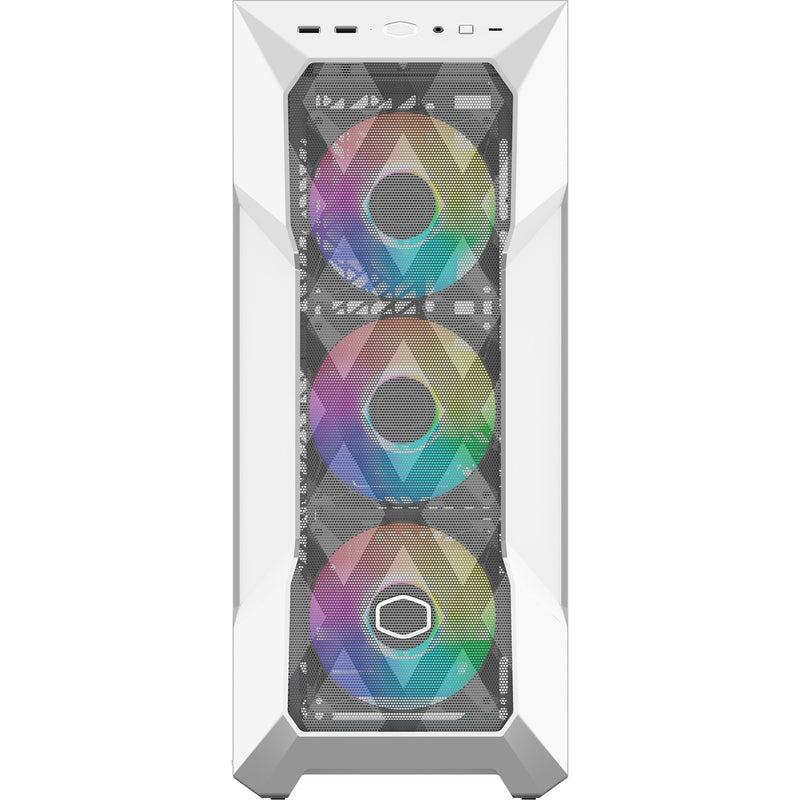 Load image into Gallery viewer, Cooler master masterbox td500 mesh v2 midi tower behuizing (wit | 2x usb-a | 1x usb-c | rgb | tempered glass)