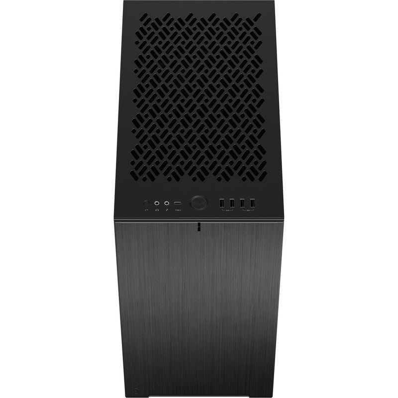 Afbeelding laden in galerijviewer, Fractal design define 7 mini black solid midi tower behuizing (zwart | 4x usb-a | 1x usb-c)