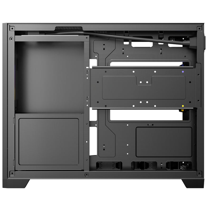 ギャラリービューアに画像をロードする, Antec flux m mini tower behuizing (zwart | 1x usb-a | 1x usb-c | tempered glass)