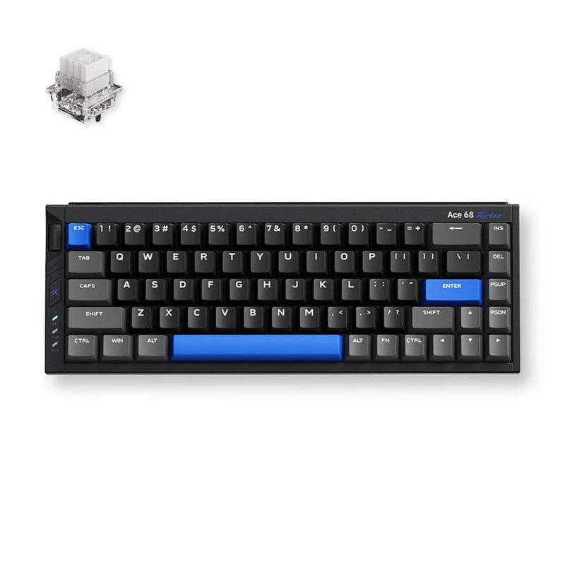 Cargue la imagen en el visor de la galería, Mchose ace 68 turbo full-aluminum esports hall effect keyboard (zwart, us lay-out (qwerty), mount tai gt he, 65%, 16k, rgb, hot swap, usb-c, hall effect sensor)