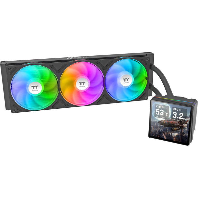 Load image into Gallery viewer, Thermaltake th360 v3 ultra argb sync aio liquid cooler waterkoeling (zwart)