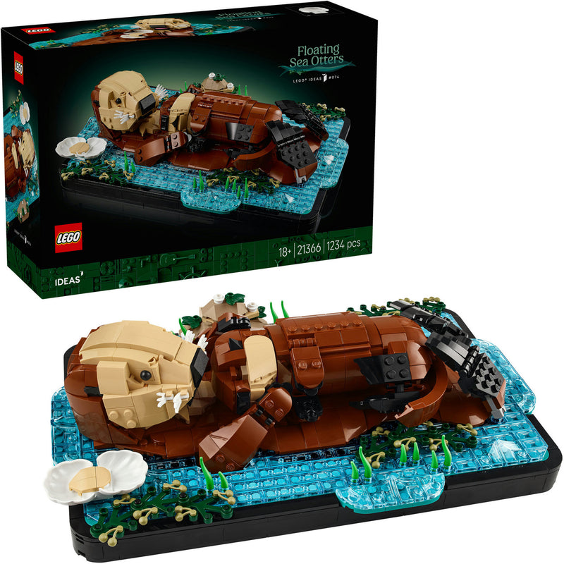 Cargue la imagen en el visor de la galería, Lego ideas drijvende zeeotters - 21366