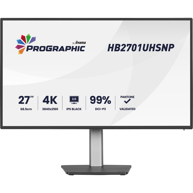 Load image into Gallery viewer, Iiyama prographic hb2701uhsnp-b1 27 4k uhd monitor (zwart (mat), hdmi, displayport, usb-c, audio)