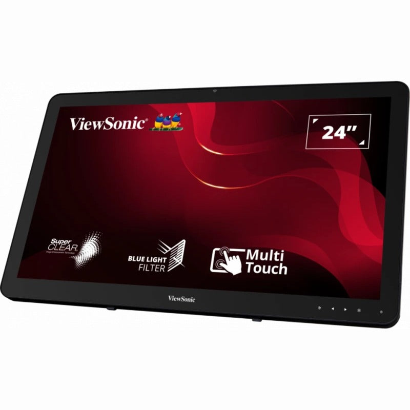 Chargez l'image dans la visionneuse de la galerie, Viewsonic 10-point touchscreen monitor td2430 24 (zwart, 1x hdmi, 1x displayport, vga, touch)