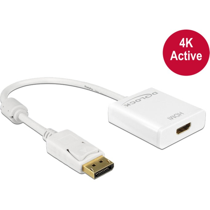 Load image into Gallery viewer, Delock displayport > hdmi adapter (wit, 0,2 meter, 4k)