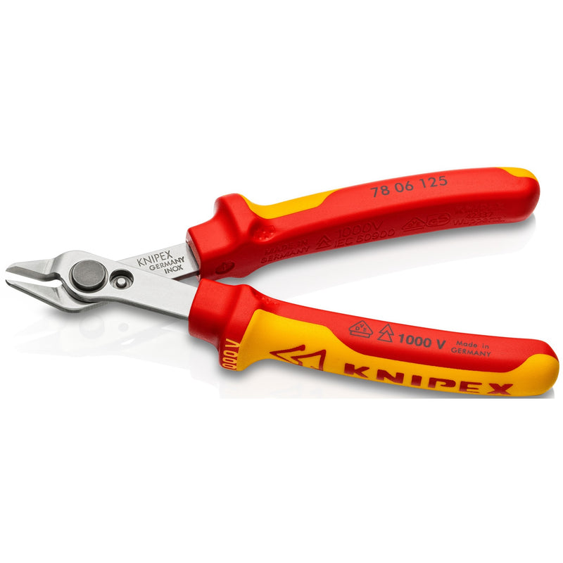 Load image into Gallery viewer, Knipex electronic super knips® vde 78 06 125 elektronica-tang (rood geel)