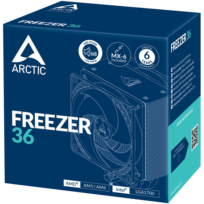 Load image into Gallery viewer, Arctic freezer 36 cpu-koeler (aluminium, 4-pin pwm)