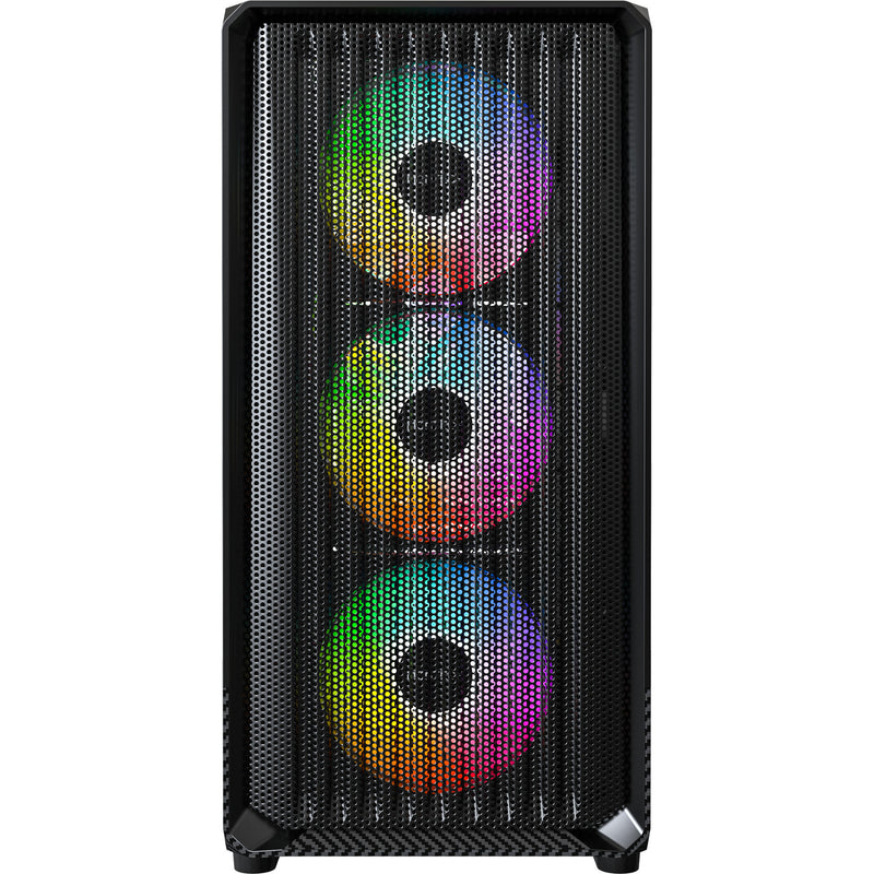 Load image into Gallery viewer, Montech x5m midi tower behuizing (zwart | 2x usb-a | 1x usb-c | rgb | tempered glass)