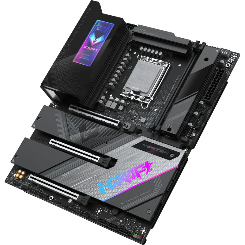 Laden Sie das Bild in Galerie -Viewer, Maxsun ms-icraft z890 vertex socket 1851 moederbord (zwart, raid, 5 gb-lan, wlan, bt, sound, atx)