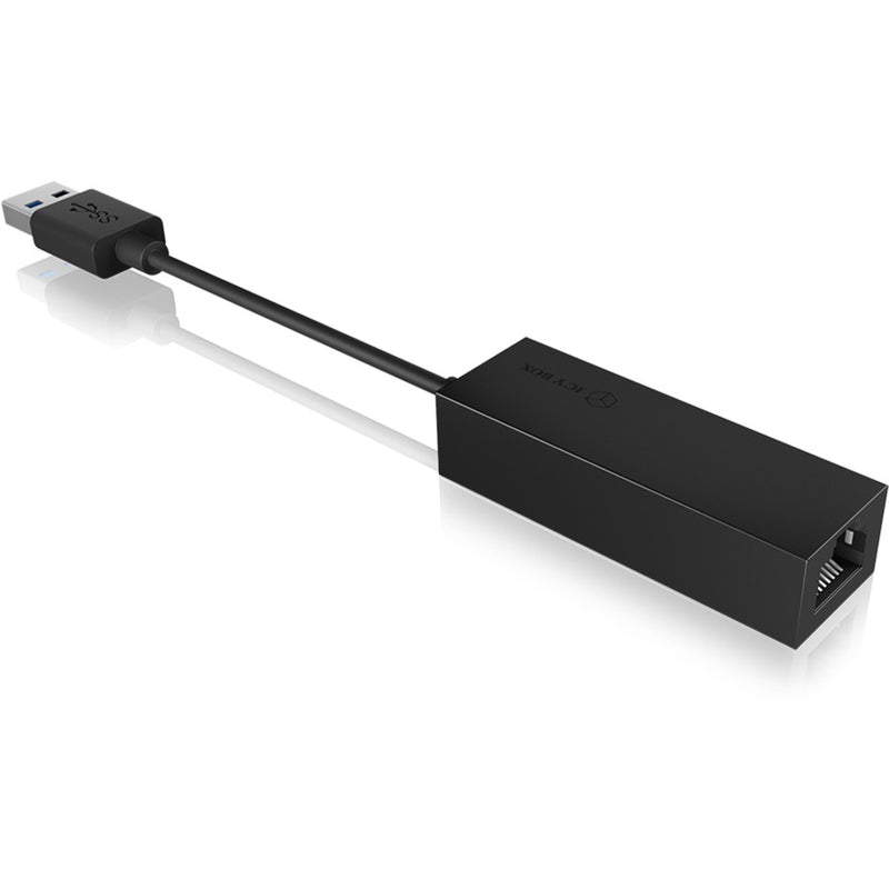 Load image into Gallery viewer, Icy box ib-ac501a, usb 3.0 > rj-45 adapter (zwart)